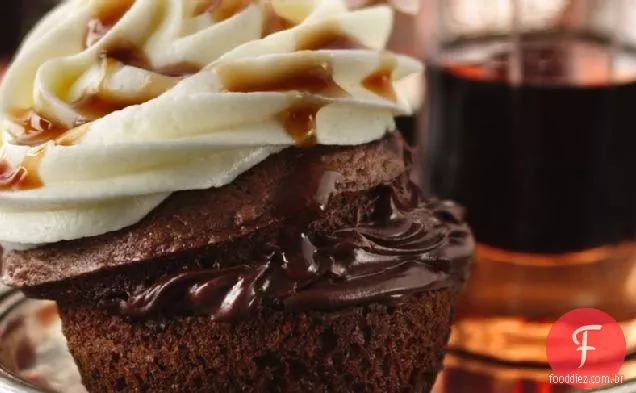 Boozy Bourbon Chocolate Cupcakes