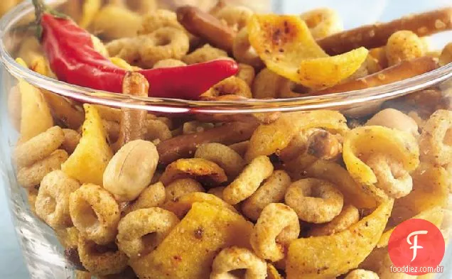 Chili and Garlic Snack Mix