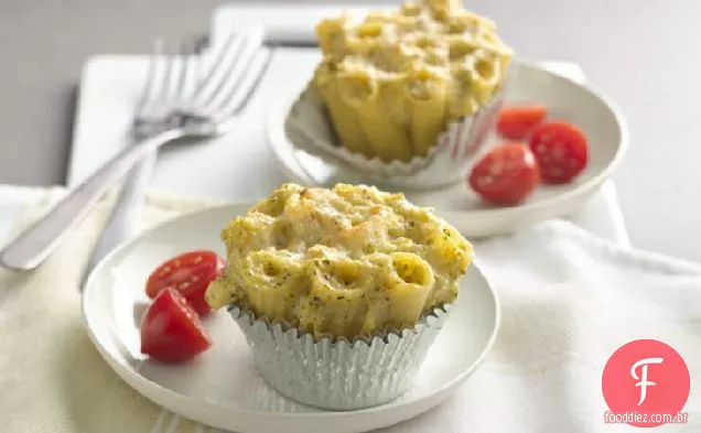 Brócolis e queijo massas Cupcakes