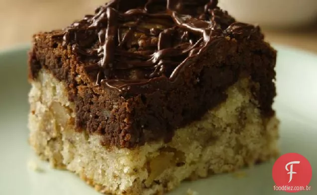 Chocolate Marmoreado Banana Nut Bars