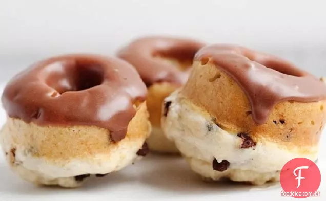 Rosquinhas de chocolate assadas com cobertura de Chocolate
