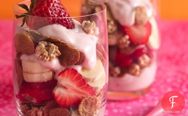 Parfaits Morango-Banana