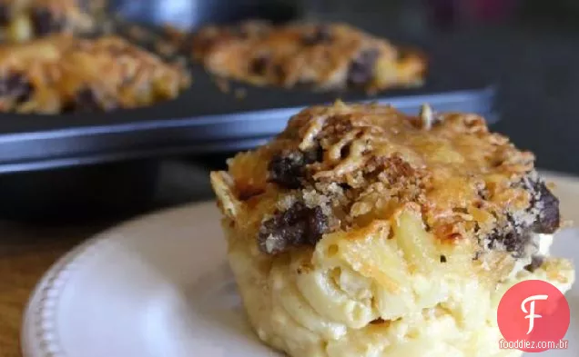 Muffins italianos de Mac e queijo