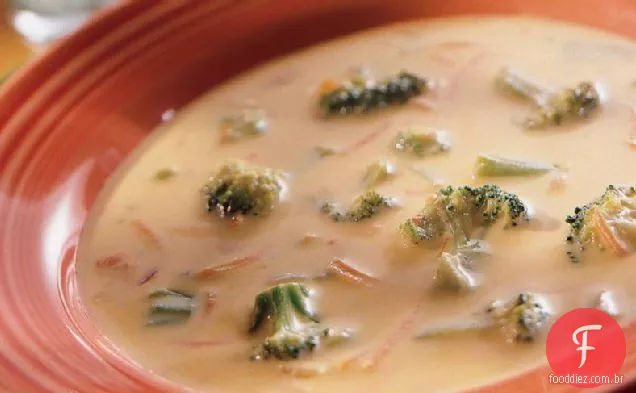Fácil Brócolis-Sopa De Queijo