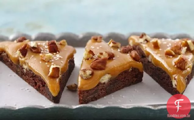 Triângulos De Tartaruga Caramelo Salgado
