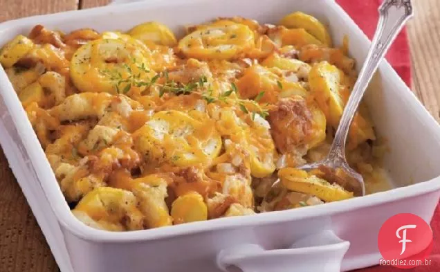 Cheddar-Caçarola De Abóbora