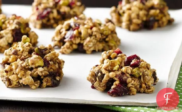 Não Assar Biscoitos De Granola De Cranberry