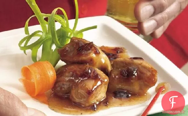 Riblets Envidraçados Com Ameixa De Fogão Lento