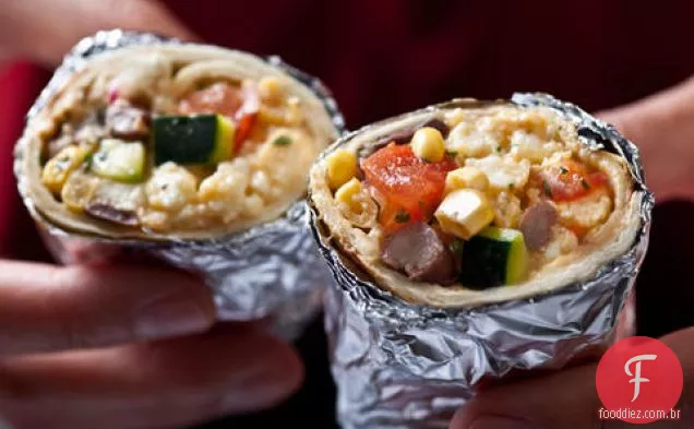 Café Da Manhã Vegetariano Burritos
