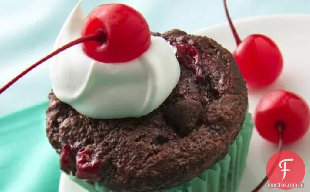 Bolos De Muffin Da Floresta Negra