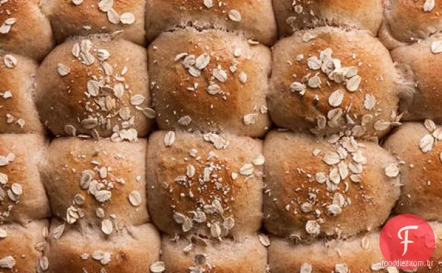 Mel-Rolos De Jantar De Trigo Integral