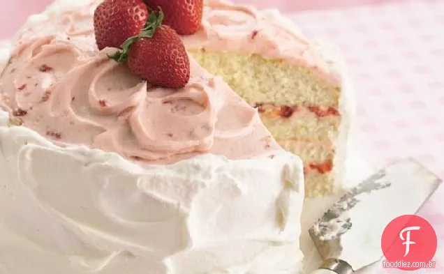 Bolo De Camada De Morango E Limão