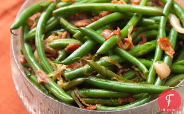 Feijão verde com Bacon defumado