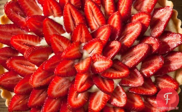 Torta de morango com Creme De Pastelaria Cítrica