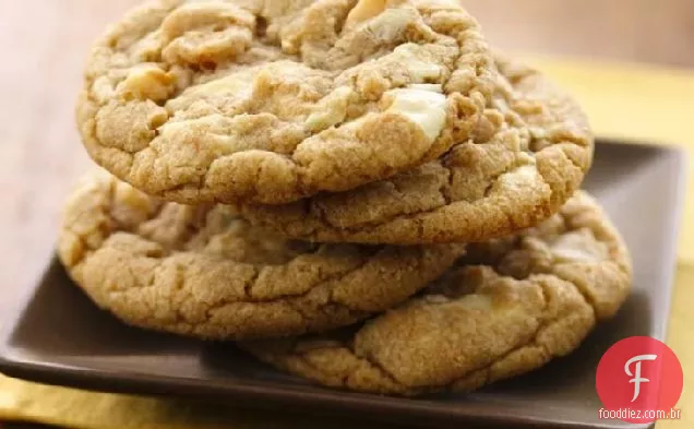 Biscoitos Ultrajantes De Macadâmia Com Chocolate Branco (Farinha De Trigo Integral Branca)