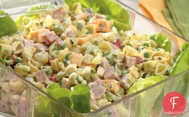 Salada de presunto e macarrão de 30 minutos