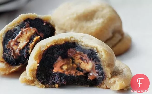 Manteiga De Amendoim-Brownie Bites