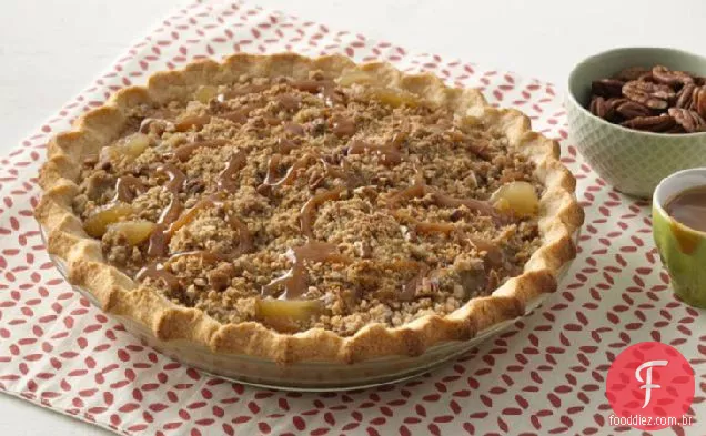 Torta De Maçã Caramelo Extra Fácil