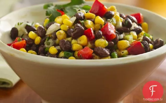 Salada de milho e Feijão Preto