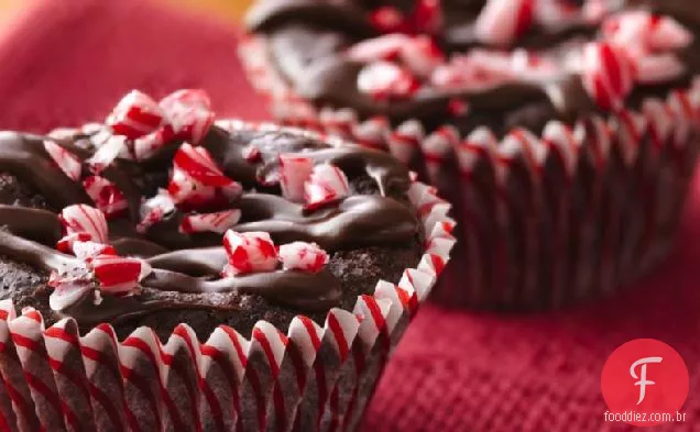 Sem glúten Caleb's Peppermint Brownie Cakes