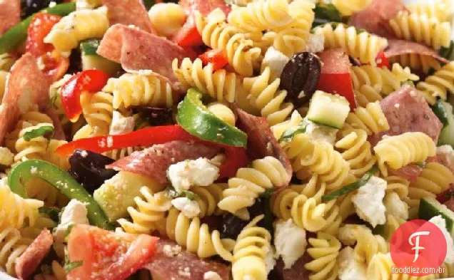 Salada De Macarrão Estilo Grego