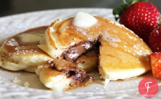 Panquecas Recheadas Com Chocolate