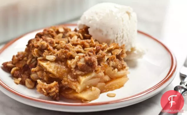 Fácil Batata Frita com farinha de aveia Streusel