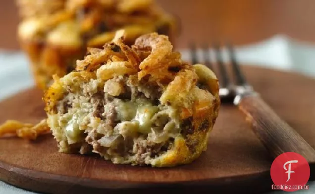 Impossivelmente Fácil Mini Azul Cheeseburger Tortas