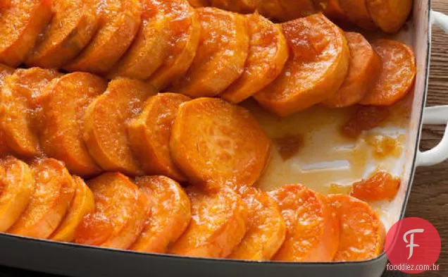 Batatas Doces De Gengibre Assadas