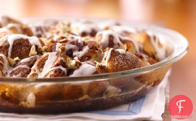 Bolo De Café Com Rolo De Canela Gelada