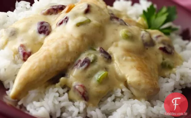 Frango com molho de mostarda de Cranberry-mel