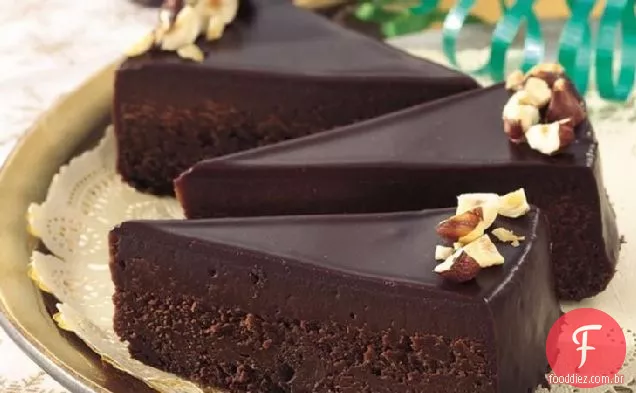 Bolo De Chocolate Com Vidro