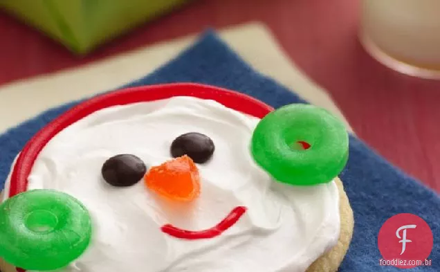 Biscoitos Fáceis Do Boneco De Neve