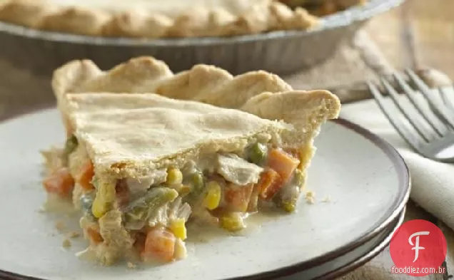 Torta de frango e Veggie