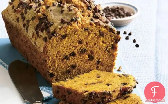 Pão De Abóbora Com Chip De Chocolate
