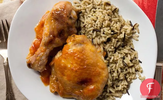 Frango De Damasco Assado