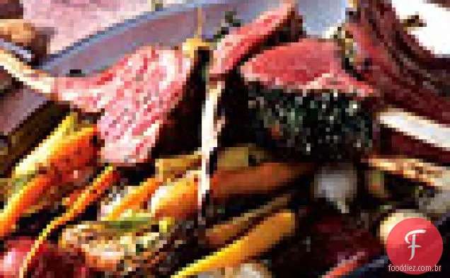 Rack De Cordeiro Com Alho E Ervas