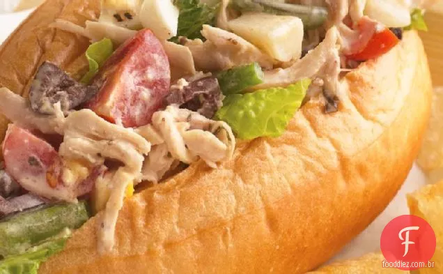 Sanduíches De Salada De Frango Niçoise