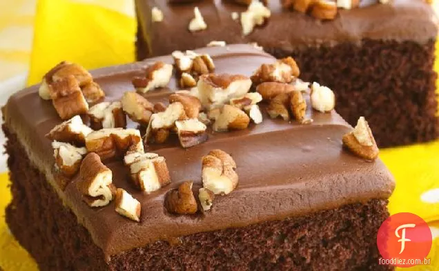 Bolo De Folha De Chocolate Triplo