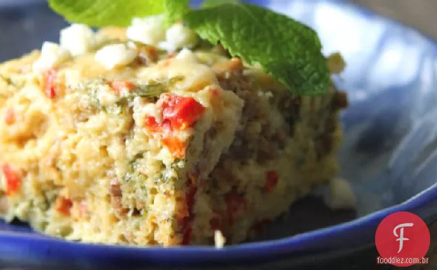 Slow-Cooker Crustless Mediterranean Quiche