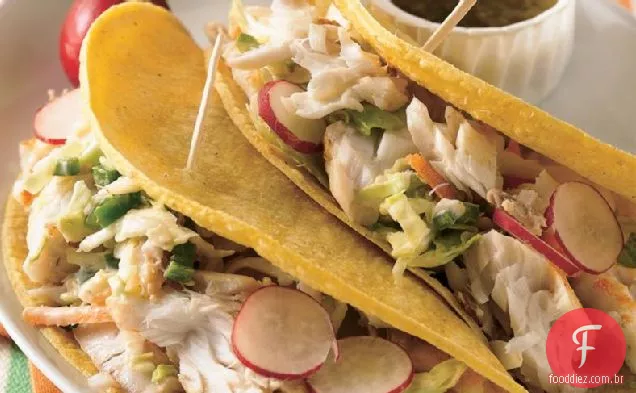 Tacos De Peixe Grelhado Rápido