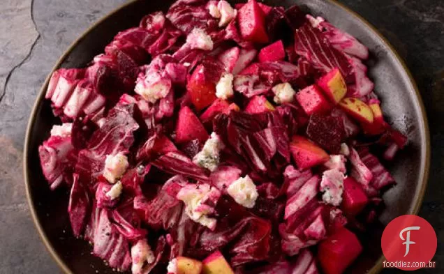 Salada picante de maçã e beterraba