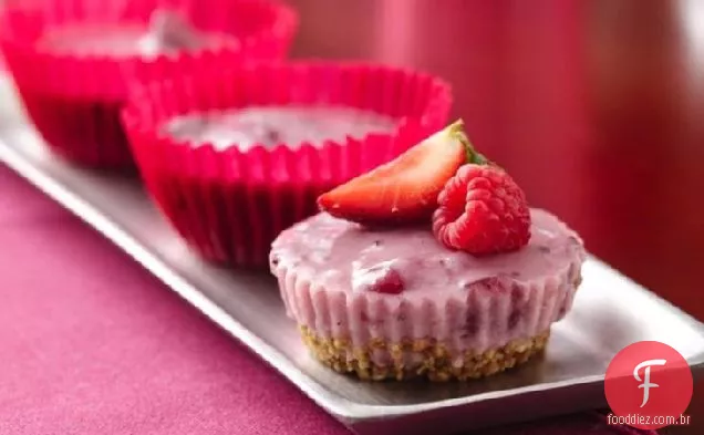 Mini Cheesecakes De Cranberry-Berry