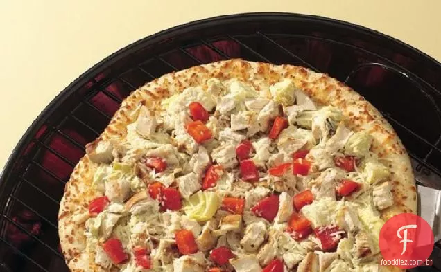 Frango grelhado e Pizza De Alcachofra