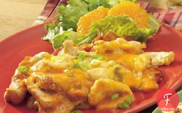 Frango Durante A Noite Enchilada Assar