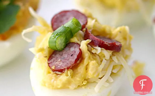 Pizza Deviled Eggs