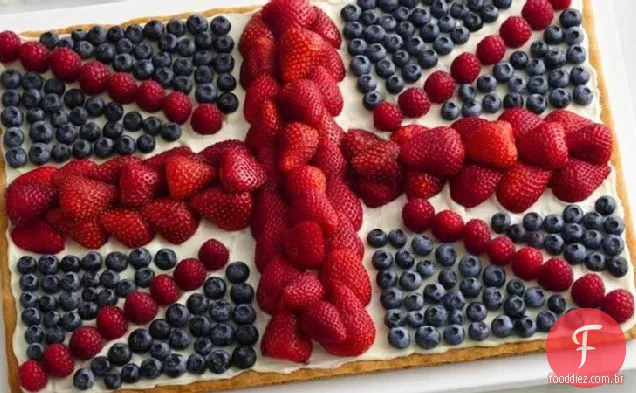 Union Jack Fruit Pizza