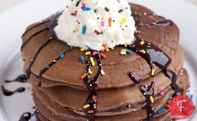 Panquecas Massa Brownie