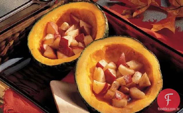 Abóbora com maçãs (cozinhar para 2)