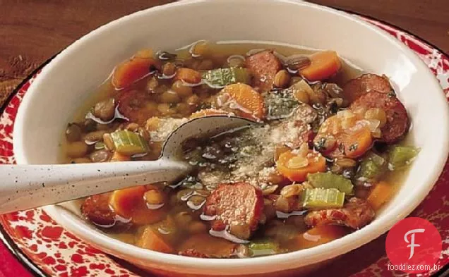 Sopa De Lentilha Saudável
